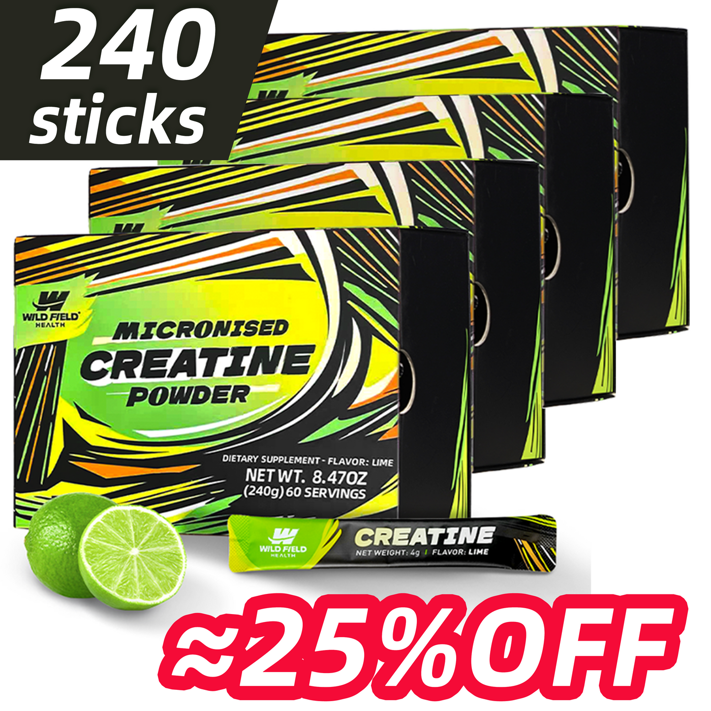 3-in-1 Creatine Monohydrate Powder