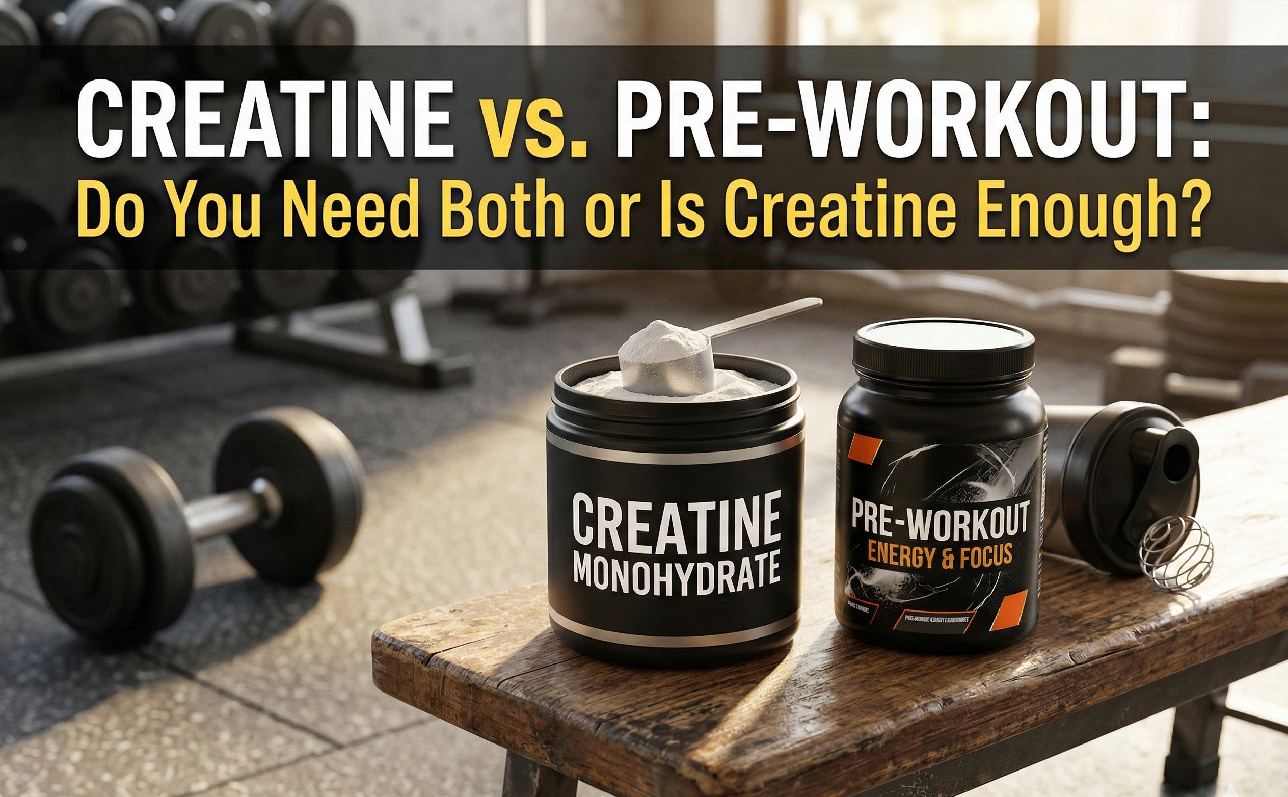 Creatine vs Pre-Workout: Do You Need Both or Is Creatine Enough? | WILD ...