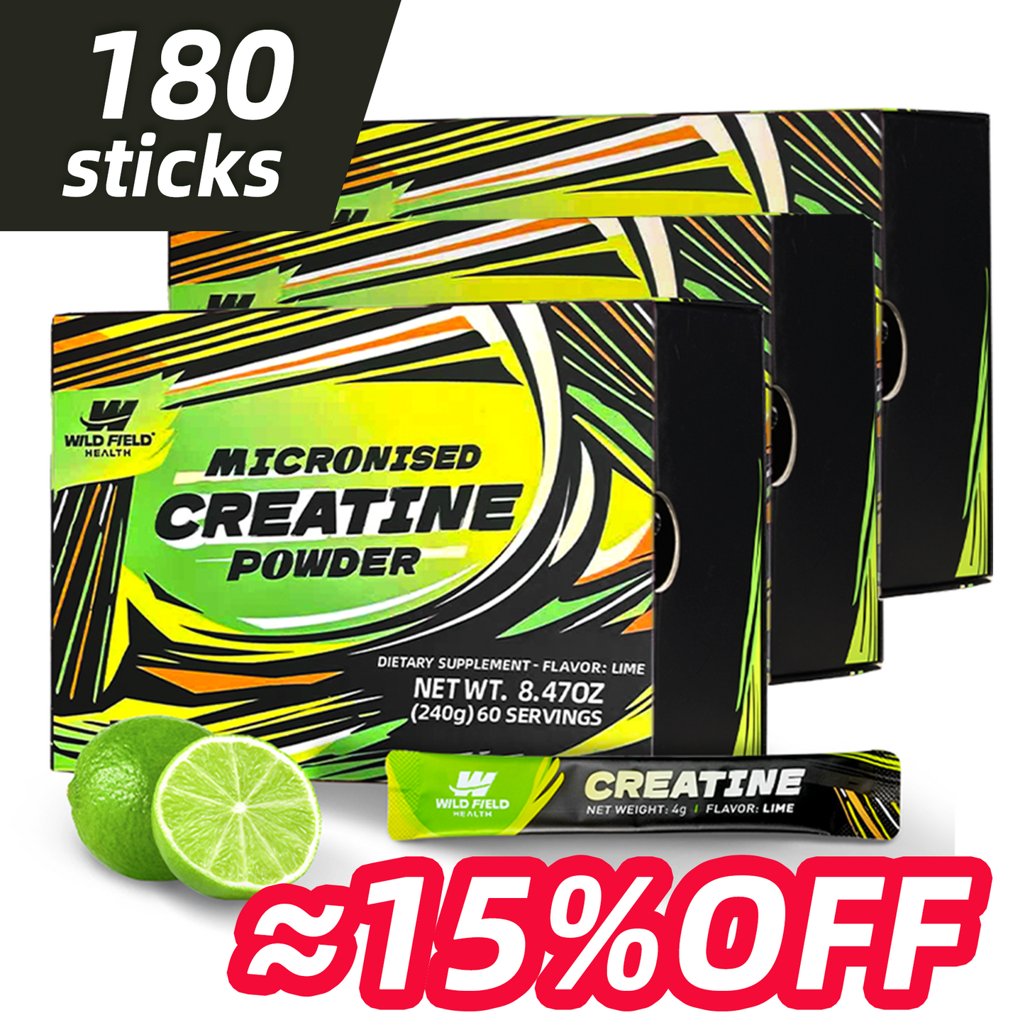 3-in-1 Creatine Monohydrate Powder