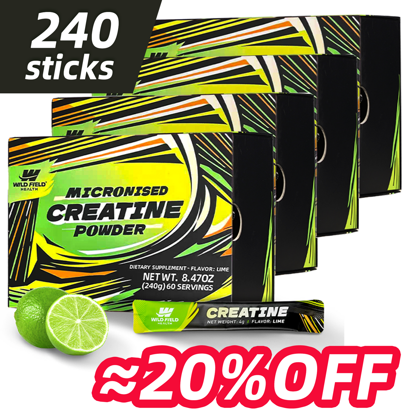 3-in-1 Creatine Monohydrate Powder