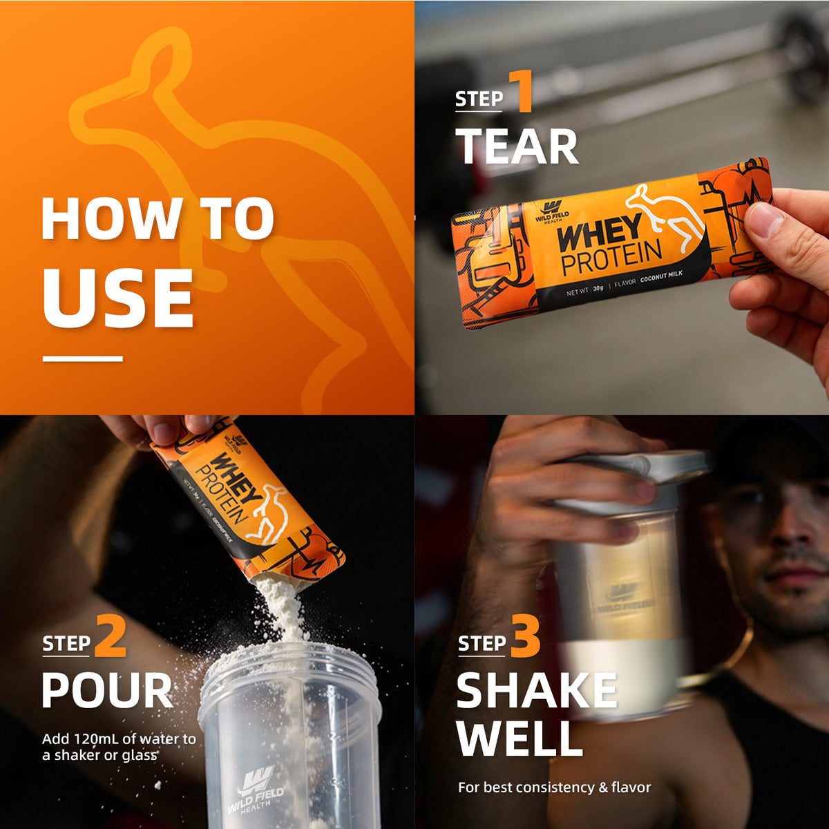 Kangaroo Series | Whey Protein Powder（Coconut Milk Flavor）
